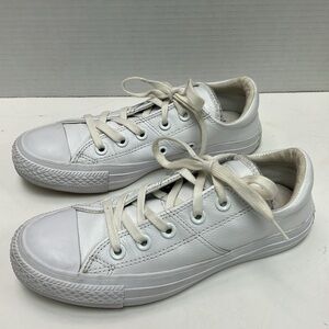 Converse All-Star Women’s White Leather Sneakers Size 5